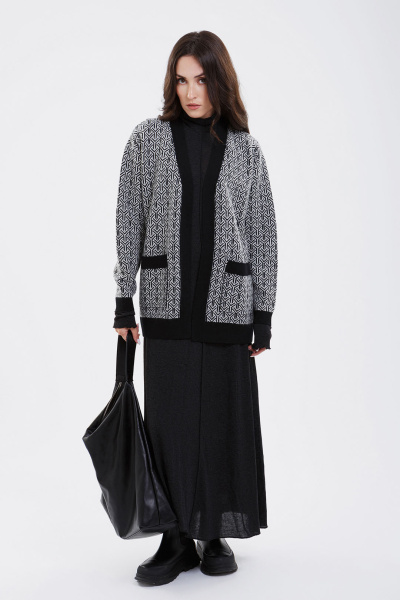 Купить кардиган из 100% кашемира cashmere house. Цвет: Чёрный
