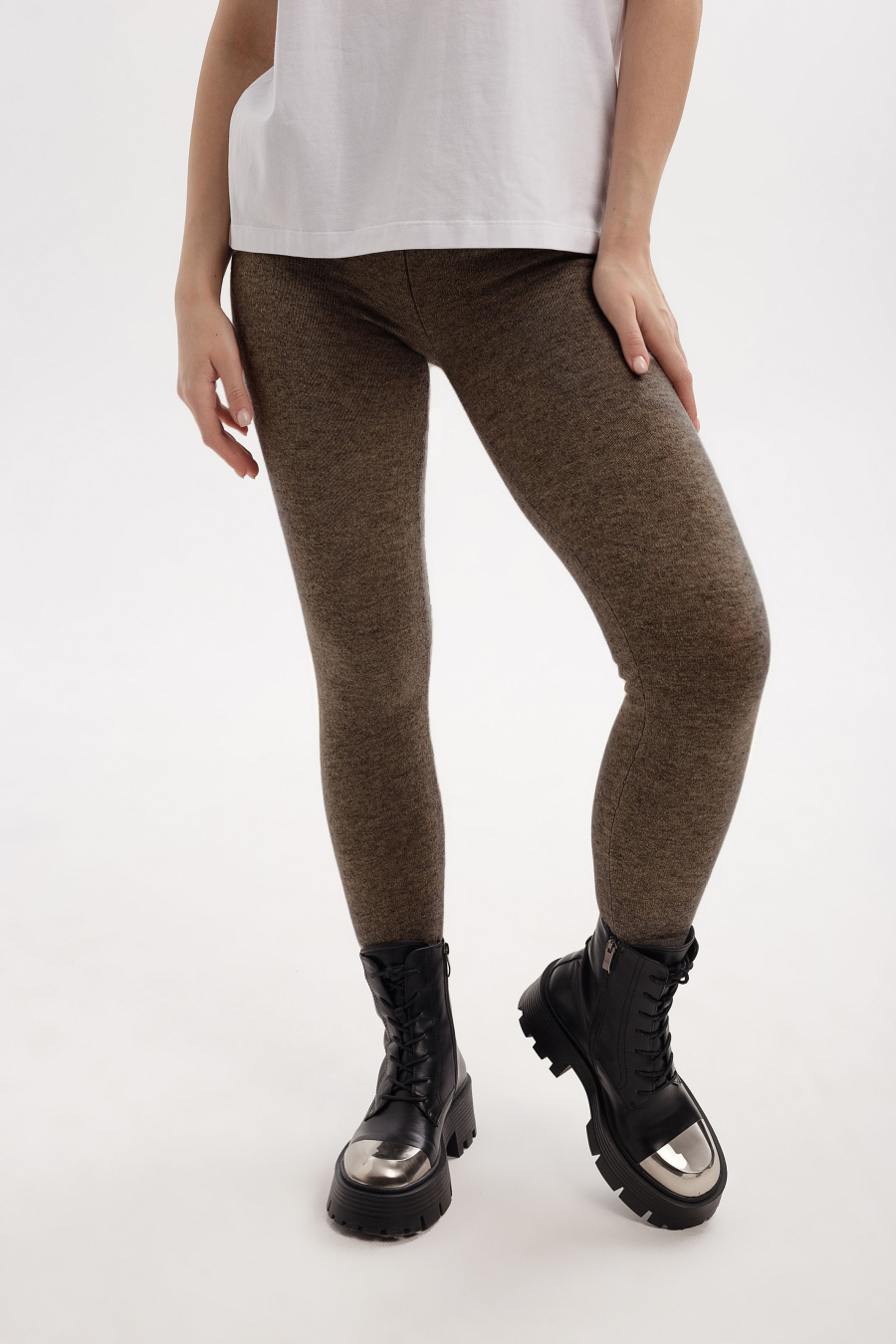 Купить легинсы из натуральной шерсти tod оймс. Цвет: Чёрный, Шоколадный, Коричневый
