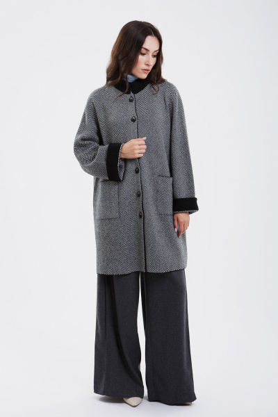 Купить кардиган-пальто из 100% кашемира cashmere house. Цвет: Чёрный
