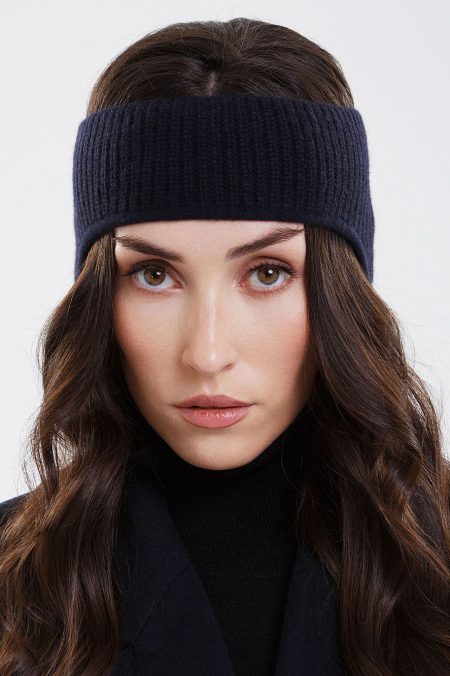 Купить повязка из 100% кашемира gobi. Цвет: Чёрно-синий
