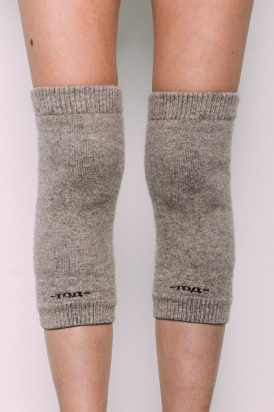 Купить наколенники длинные из 100% шерсти tod оймс. Цвет: Рыжий, Бежевый, Шоколадный, Коричневый, Серый, Графитовый
