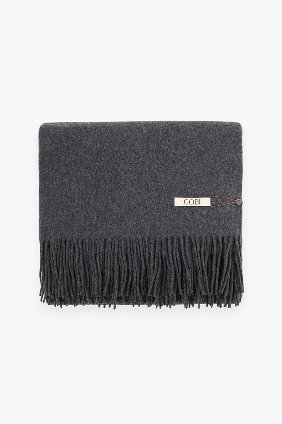 Купить плед из 100% кашемира gobi. Цвет: Графитовый
