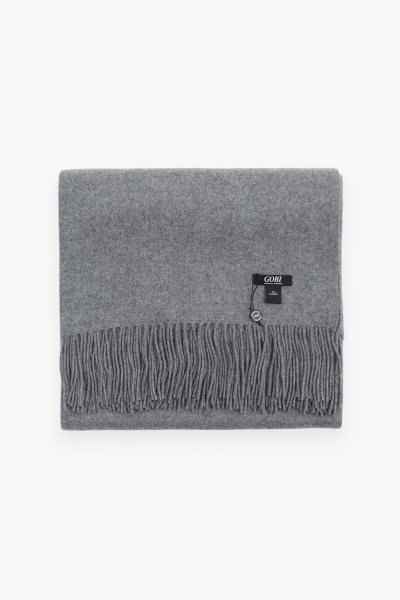 Купить плед из кашемира gobi. Цвет: Тёмно-синий, Сиреневый, Светло-серый
