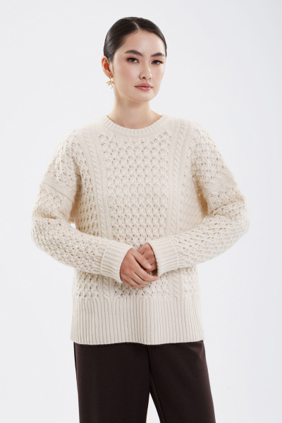 Купить джемпер из 100% кашемира gobi. Цвет: Белый, Коричневый
