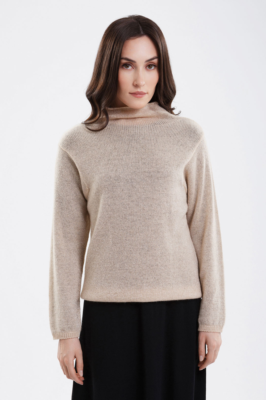 Купить джемпер из 100% кашемира goyol. Цвет: Коричневый, Бежевый
