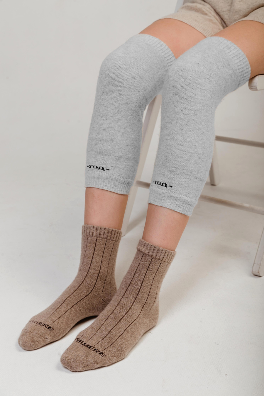 Купить наколенники длинные из 100% шерсти tod оймс. Цвет: Рыжий, Серый, Графитовый, Бежевый, Шоколадный, Коричневый
