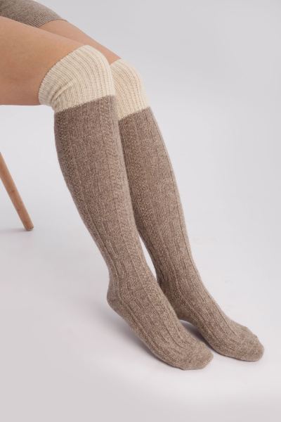 Купить гольфы из 100% шерсти ажурная вязка tod оймс. Цвет: Шоколадный, Коричневый, Бежевый
