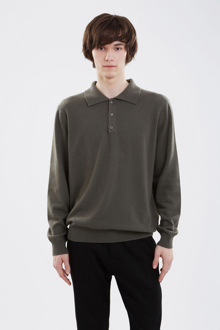 Купить джемпер из 100% кашемира cashmere house. Цвет: Хаки
