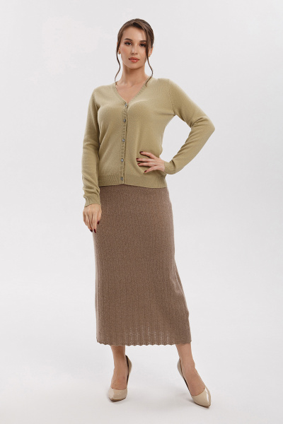 Купить кардиган из кашемира gobi. Цвет: Пастельно-лиловый, Пастельно-травяной
