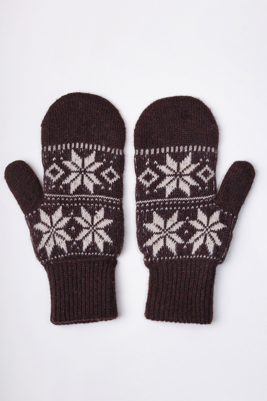 Купить варежки из натуральной шерсти бат сежу. Цвет: Коричневый, Серый, Тёмно-коричневый принт, Синий принт, Бежевый принт, Тёмно-коричневый, В ассортименте, Бежевый, Шоколадный, Графитовый принт, Графитовый, Рыжий, Коричневый принт, Рыжий принт, Серый принт, Шоколадный принт
