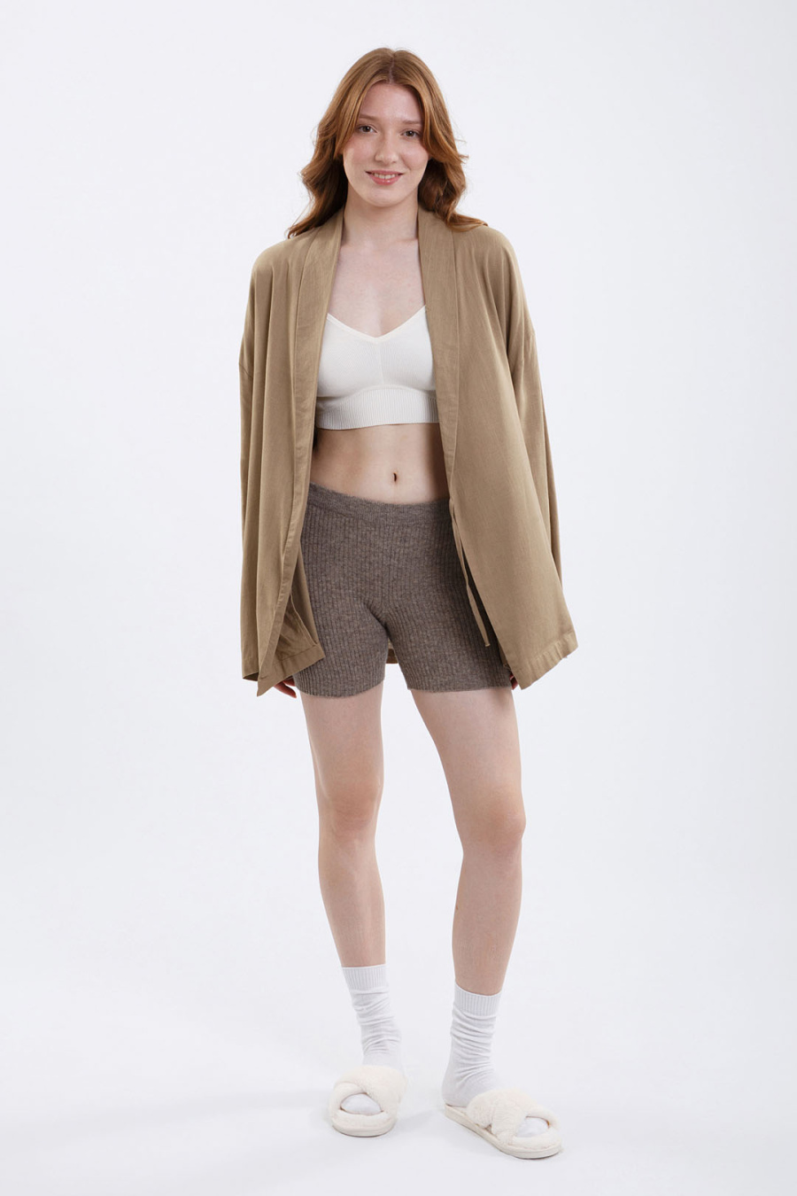 Купить шорты из натуральной шерсти (лапша) tod оймс. Цвет: Бежевый, Серый, Коричневый, Шоколадный
