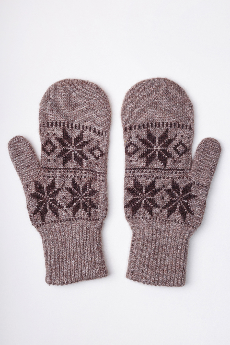 Купить варежки из натуральной шерсти бат сежу. Цвет: Коричневый, Серый, Тёмно-коричневый принт, Синий принт, Бежевый принт, Тёмно-коричневый, В ассортименте, Бежевый, Шоколадный, Графитовый принт, Графитовый, Рыжий, Коричневый принт, Рыжий принт, Серый принт, Шоколадный принт
