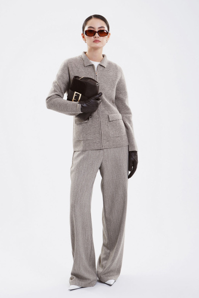 Купить кардиган из 100% пуха яка goyol. Цвет: Серый
