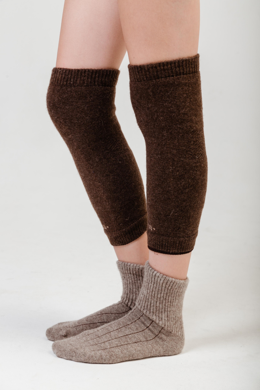 Купить наколенники длинные из 100% шерсти tod оймс. Цвет: Рыжий, Серый, Графитовый, Бежевый, Шоколадный, Коричневый
