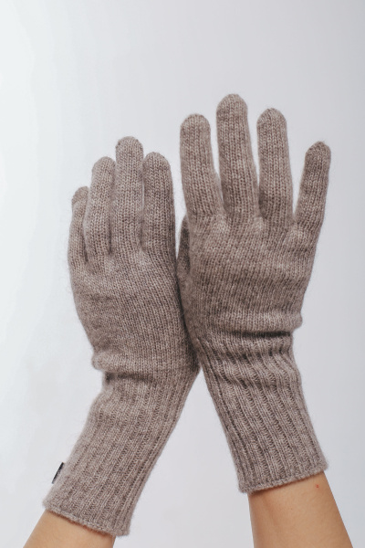 Купить перчатки с удлинённой манжетой bodio's. Цвет: Серый, Шоколадный, Светло-серый
