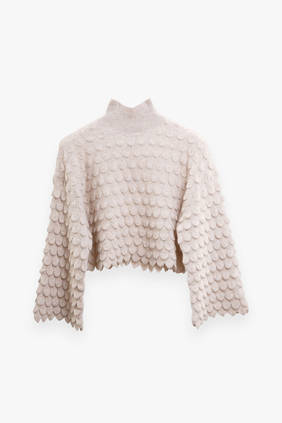 Купить джемпер из кашемира khan bogd. Цвет: Бежевый, Голубой, Тёмно-серый, Бежево-серый
