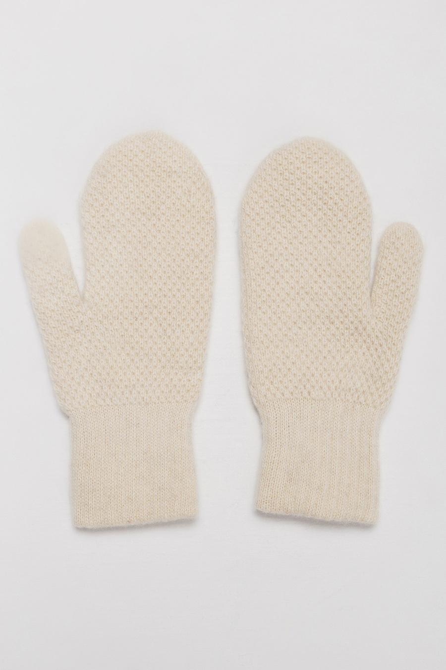 Купить варежки из натуральной 100% шерсти cashmere house. Цвет: Белый букле, Коричневый букле, Шоколадный букле, Шоколадный букле с белой полоской, Белый, Коричневый, Шоколадный, шок*беж*букле
