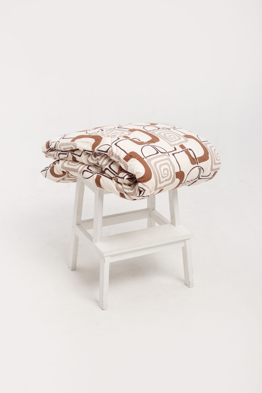 Купить одеяло mongolian camel wool 220*200. Цвет: Белый, Принт, Бежевый
