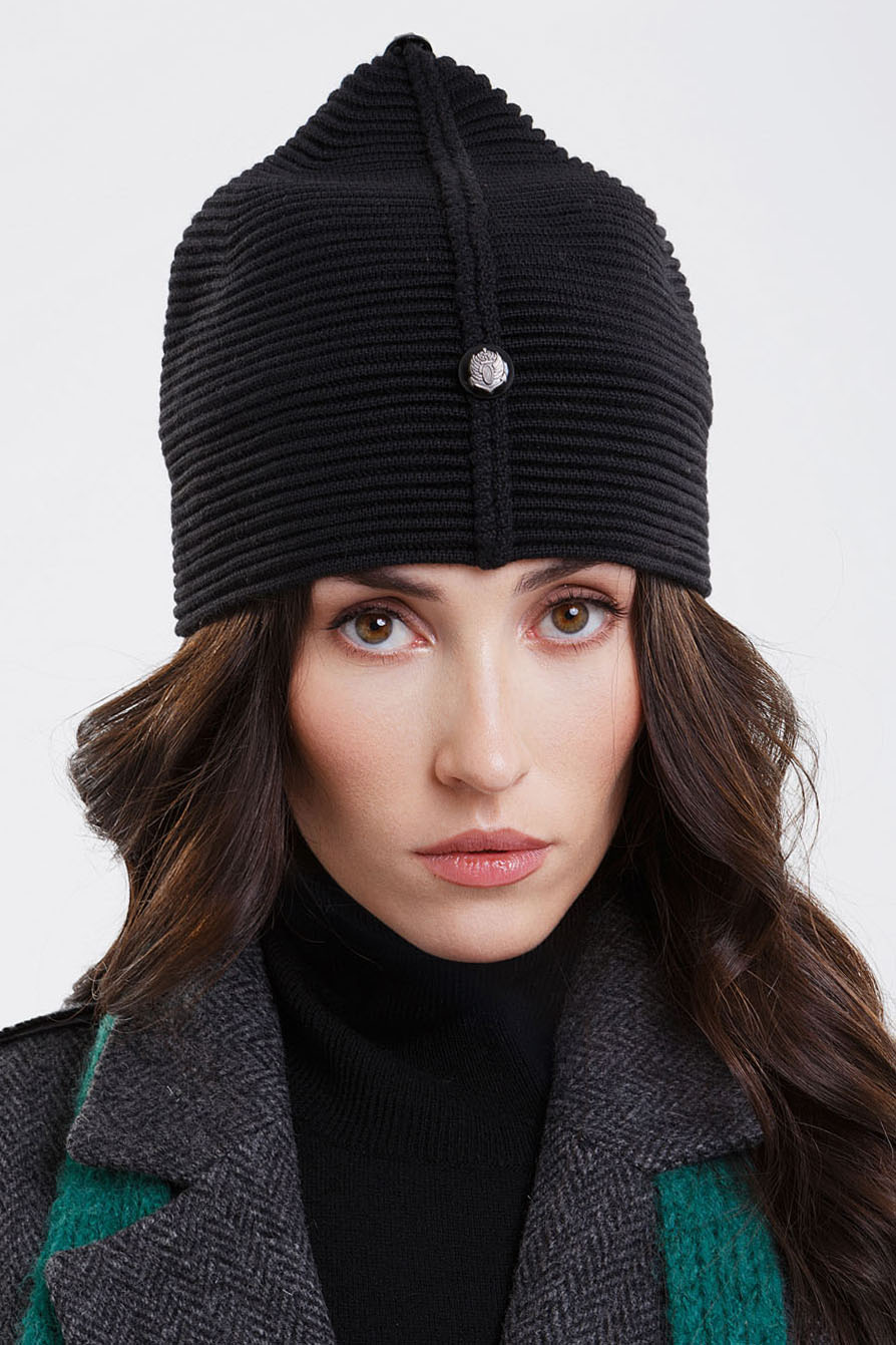 Купить шапка из шерсти мериноса. Цвет: Пепельный, Шоколадный, Чёрный, Коралловый
