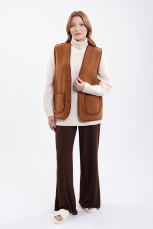 Жилет валяный вербл ТОД (44, рыжий)