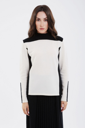 Джемпер жен 12208 каш мунх (M-46, 01/81 бел*черн)