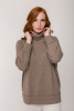 Свитер жен 12078 каш Munkh (2XL-52, 57 коричневый)