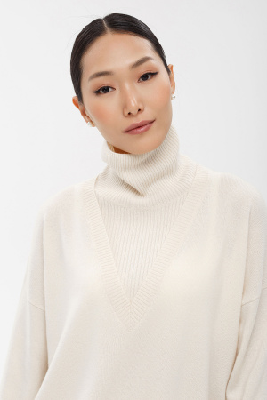 Свитер жен 12156 мунх (M-46, 997 кремовый)