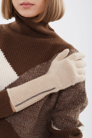 Перчатки 31131 кашемир мунх КХ (F, 02 бежев)