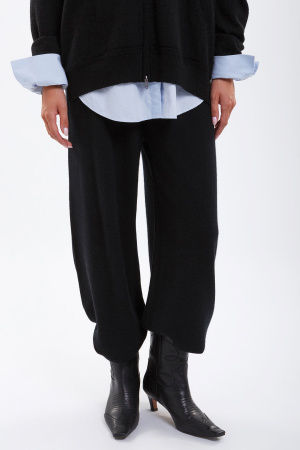 Брюки жен 05151 каш Мунх широкий пояс (2XL-52, 81 черный)