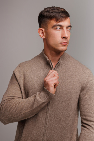 Кардиган муж КМ020994 ( 214096 (220135)) гоби (M-46, 57 коричневый)