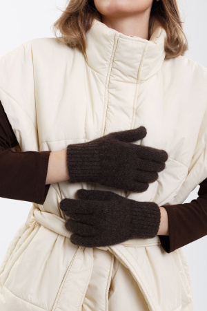 Перчатки взрослые 70% шерсть ТОД (1, шоколадный)