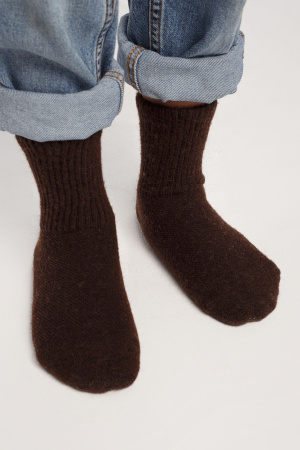 Носки дет 70% шерсть ТОД (32-34, шоколадный)