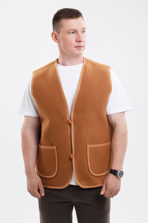 Жилет валяный вербл ТОД (44, рыжий)