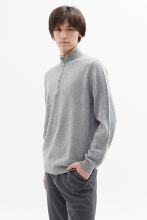 Сорочка муж 11008 на молнии каш Мунх (M-46, 148 светло-серый)