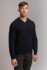 Пуловер муж KM070419E (720067WE (718018)) гоби (M-46, 80 черно-синий)