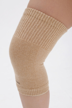 Наколенники короткие 70% шерсть ТОД (F, бежевый)