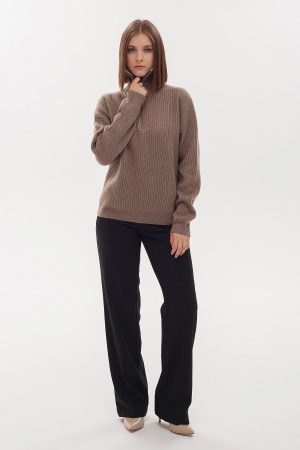 Сорочка жен 11061 на молнии каш мунх (M-46, 57 коричневый)