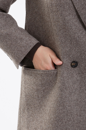 Блейзер жен шерсть WDL74026 БлюСкай (L, меланж*беж*кор*шокол)