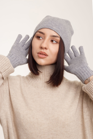 Перчатки 31100 кашемир мунх (F, 148 светло-серый)