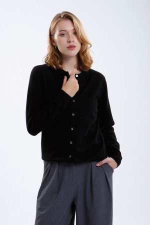 Кардиган жен 08478 (08179) каш Munkh (M-46, 81 черный)
