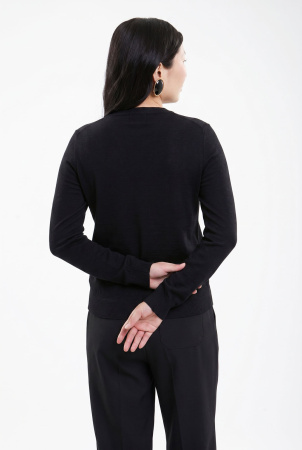 Кардиган жен шелк+каш 102-0223-078 Хан Богд (XL-50, 1511 черный)