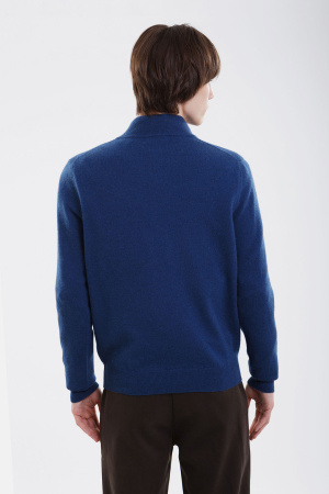 Сорочка муж 11008 на молнии каш Мунх (M-46, 482 синий)