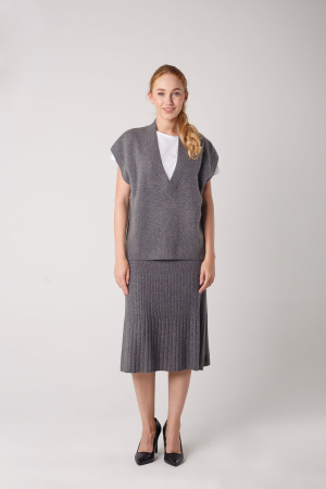 Жилет жен 06084 Мунх КХ (2XL-52, 74 серый)