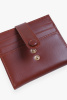 Кошелек кожанный на заклепке AWW2502 MARIS (F, коричневый )