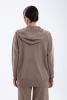 Кардиган жен 08344 с капюш каш Munkh (XL-50, 57 коричневый)