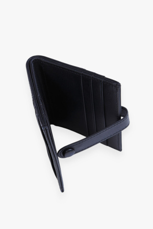 Кошелек кожанный на заклепке AWW2502 MARIS (F, черный)