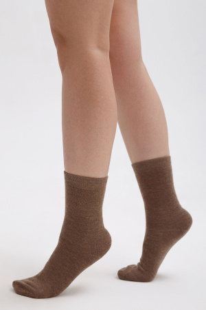 Носки 70% шерсть   (35-37, коричневый )