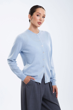 Кардиган жен 08478 (08179) каш Munkh (M-46, 520 голубой)