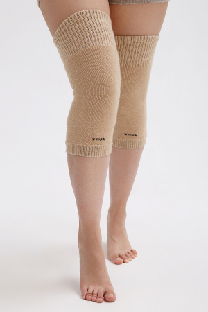 Наколенники длинные 70% шерсть ТОД (F, бежевый)