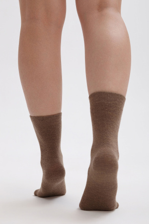 Носки 70% шерсть   (35-37, коричневый )